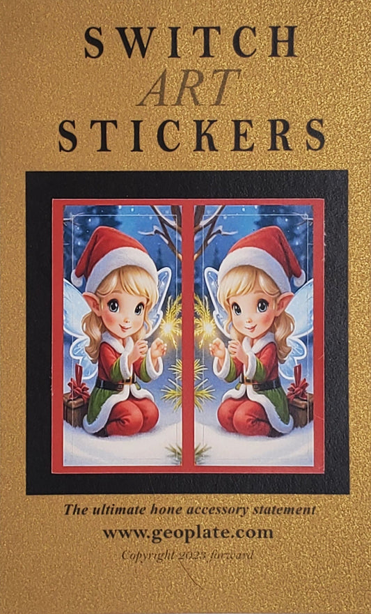 Girl Elf Angel Christmas Switch-Art Switch Sticker