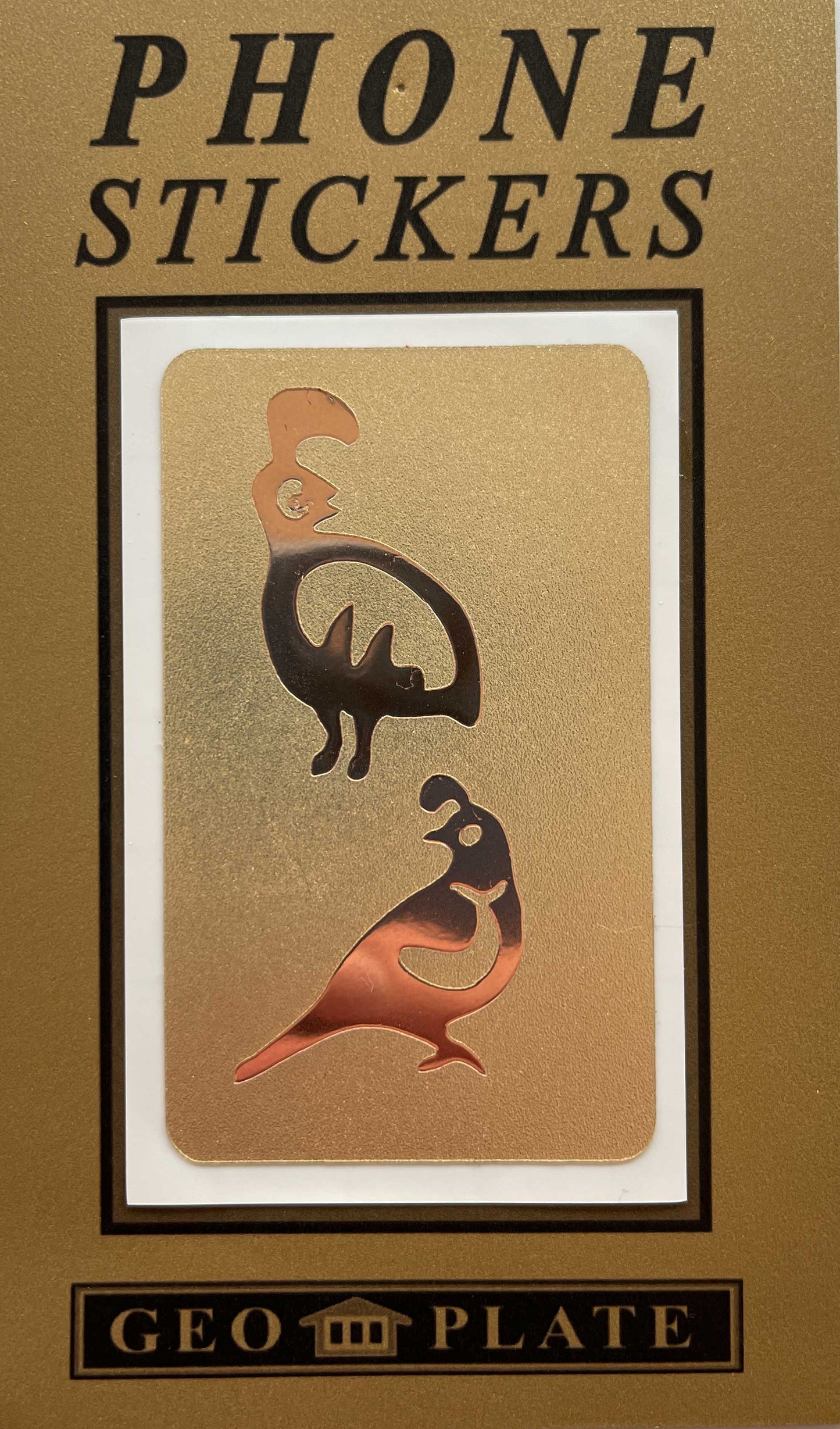 Gambel Quail Phone Sticker - Geo Plates & Stickers