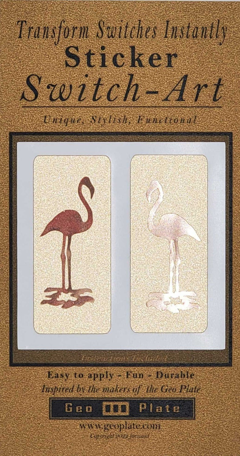 Flamingo - Geo Plates & Stickers