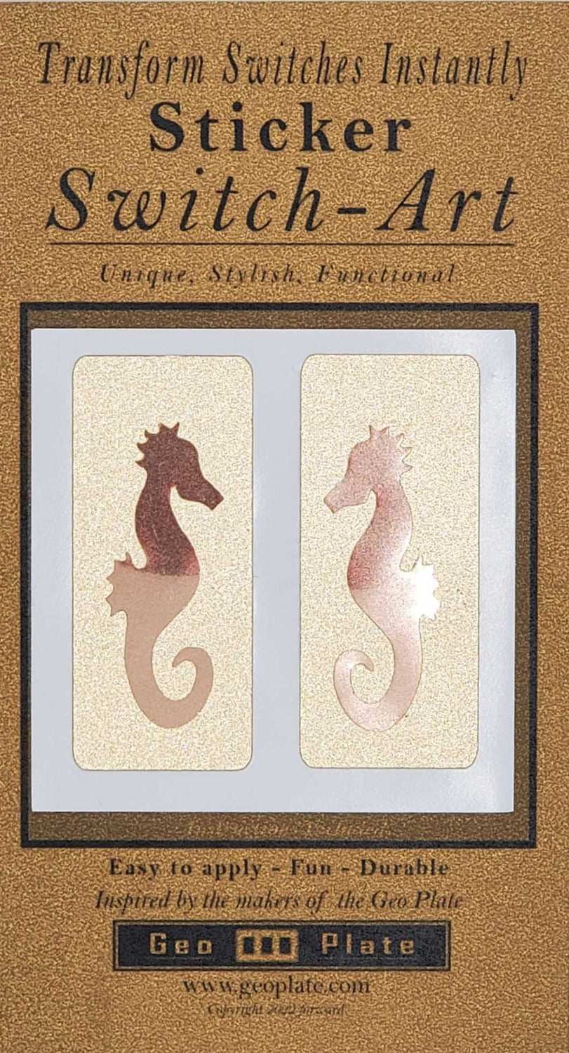 Seahorse - Geo Plates & Stickers