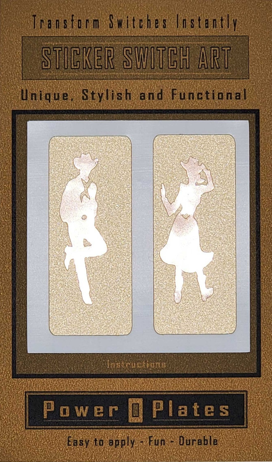 Country Dancers - Geo Plates & Stickers