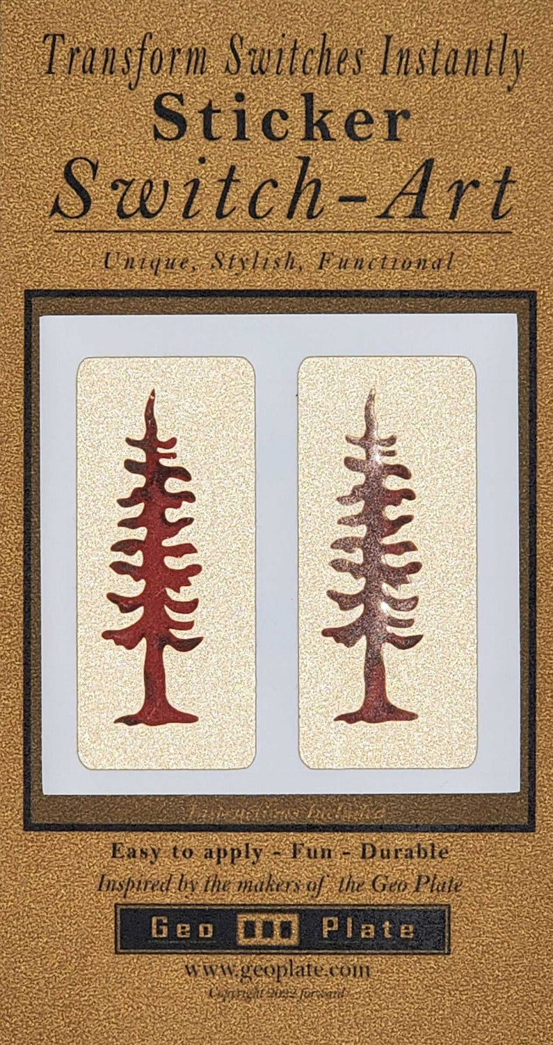 Pine Trees - Geo Plates & Stickers