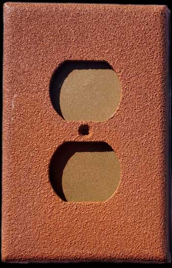 Duplex Outlet Cover 1-Gang in Sedona - Geo Plates & Stickers